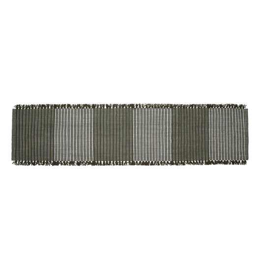Cai Table Runner | Green & Natural