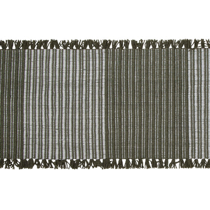 Cai Table Runner | Green & Natural