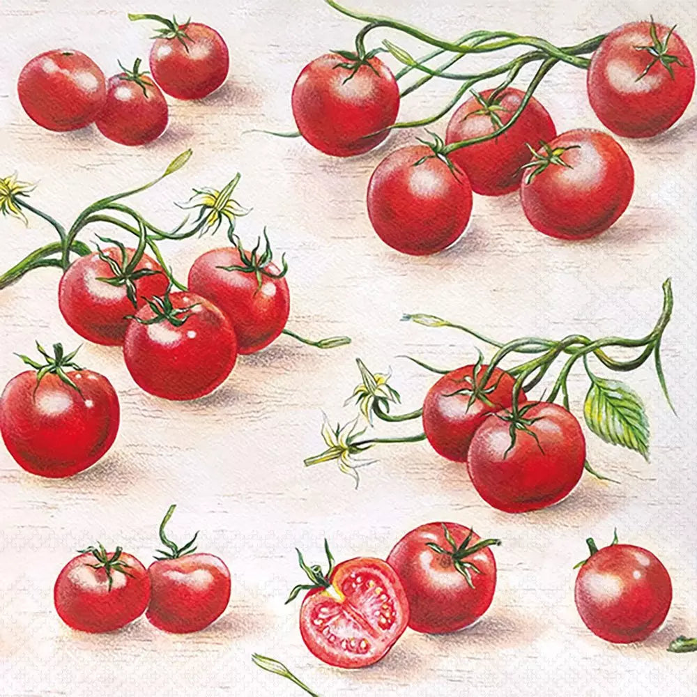 Luncheon Napkin Tomatoes