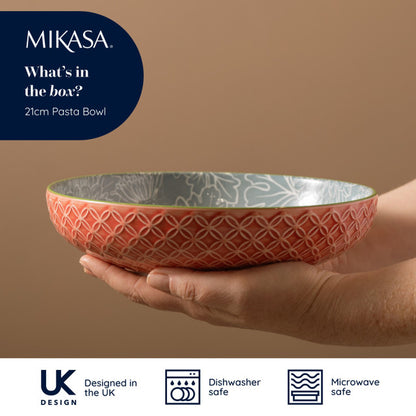 Mikasa Coupe Bowl | Geometric Leaf
