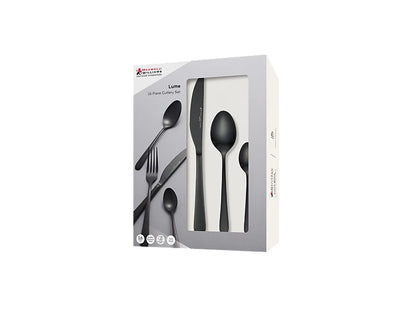 Lume 16pce Cutlery Set | Black