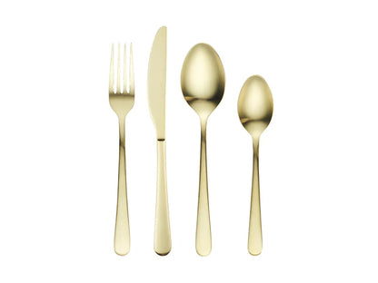Lume 16pce Cutlery Set | Champagne