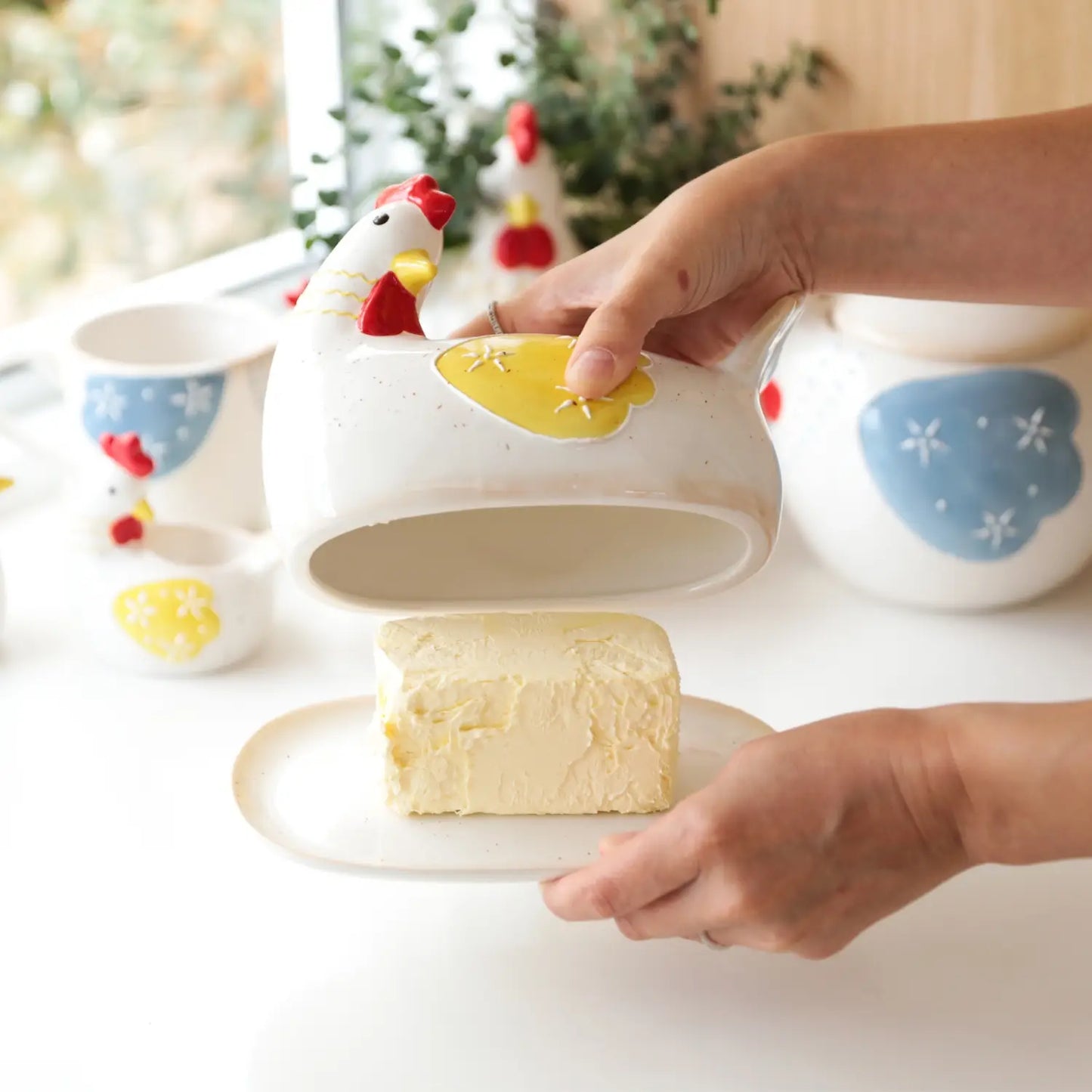 Henhouse Butter Dish