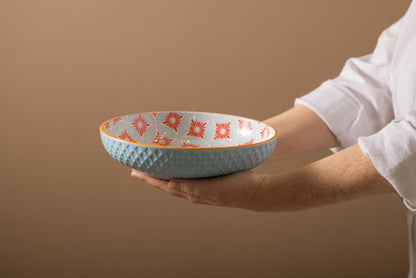 Mikasa Coupe Bowl | Blue Mosaic