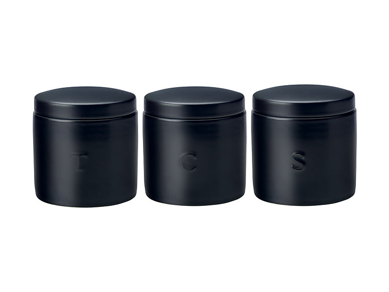 Epicurious Canister Set | Black 500ml Set 3