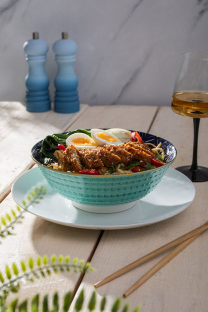 Mikasa Ramen Bowl | Indigo Chevron