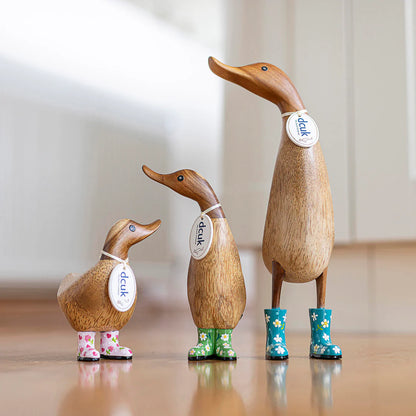 DCUK Natural Welly Duckling Flowers
