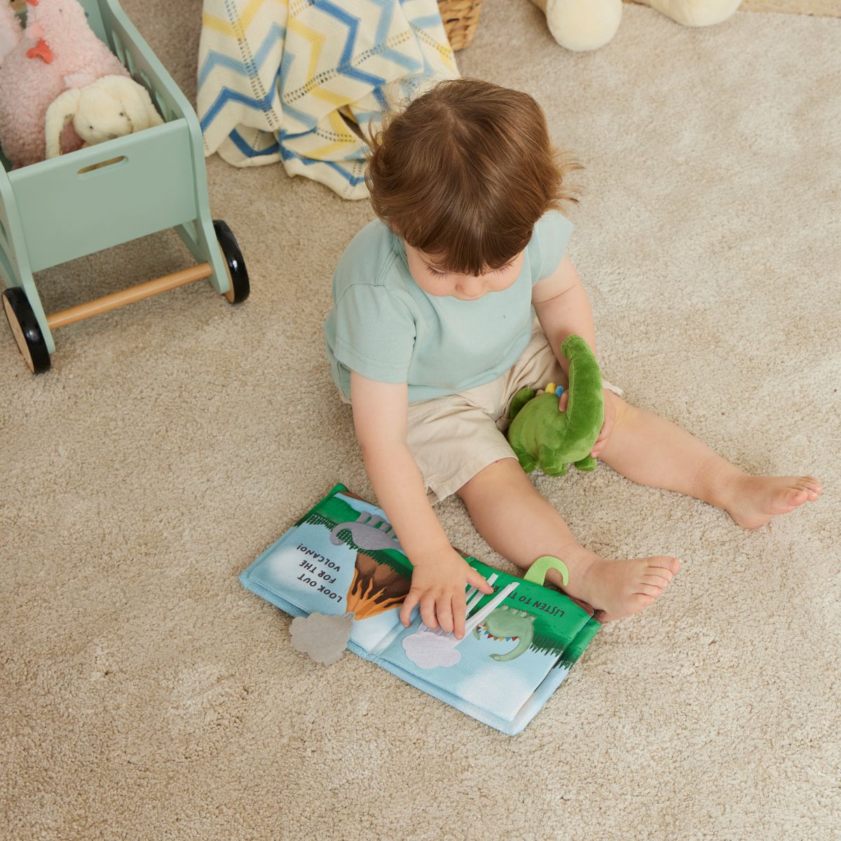 Dinosaurs Activity Fabric Book & Toy Set