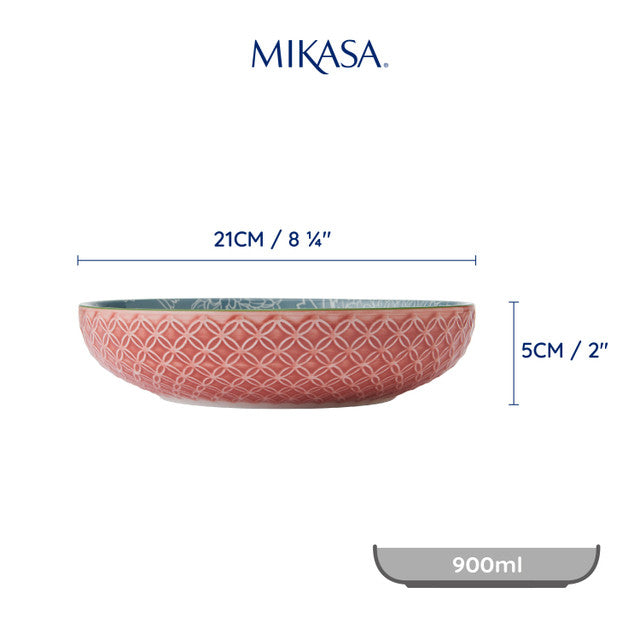 Mikasa Coupe Bowl | Geometric Leaf