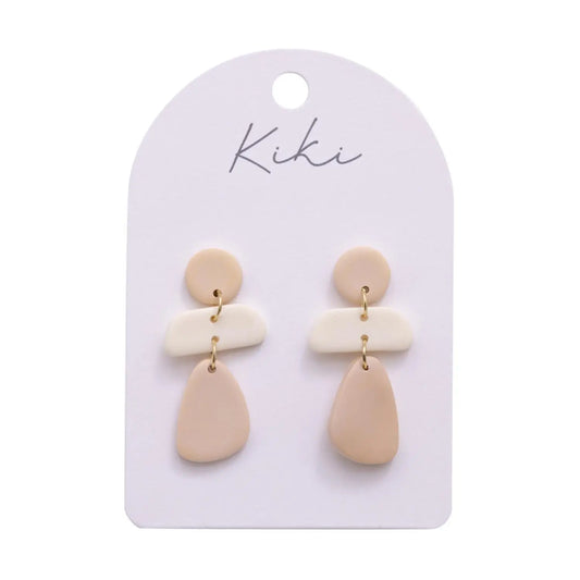 Kiki Earrings | Beige Morph Drops
