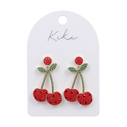 Kiki Earrings | Cherry Pop
