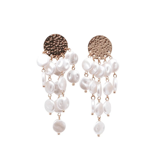 Kiki Earrings | Pearl Cascade
