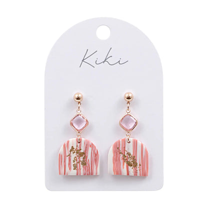 Kiki Earrings | Blush Glimmer Arch