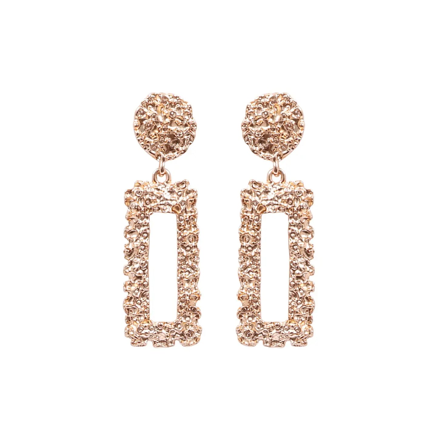 Kiki Earrings | Luxe Gold Rectangle