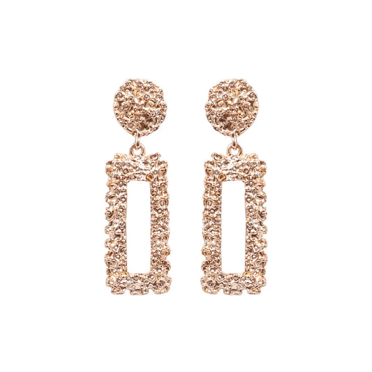 Kiki Earrings | Luxe Gold Rectangle