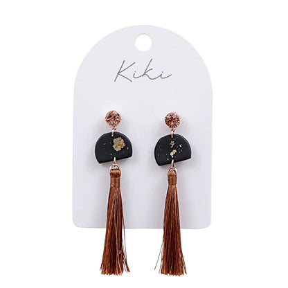 Kiki Earrings | Midnight Tassel