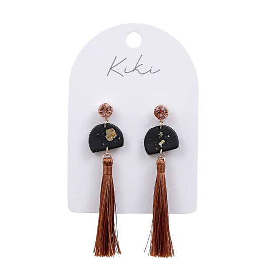 Kiki Earrings | Midnight Tassel