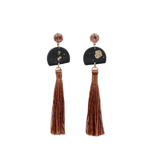 Kiki Earrings | Midnight Tassel
