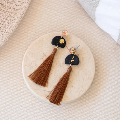 Kiki Earrings | Midnight Tassel