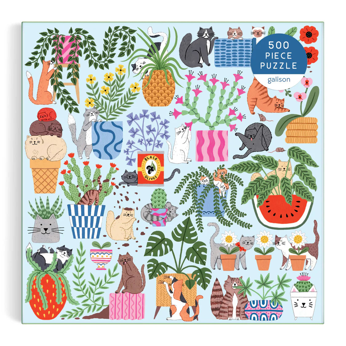 Galison Cats in the Houseplants 500pc