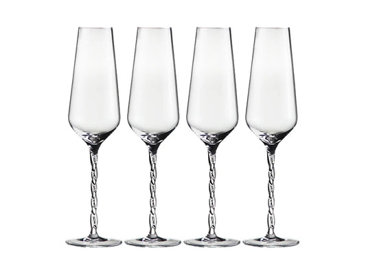 Eterna Champagne Flute Glass Set 4