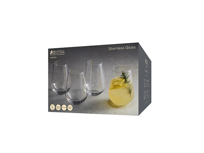 Eterna Stemless Wine Glass Set 4