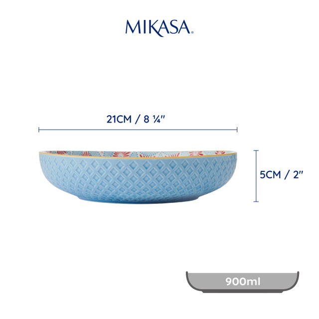 Mikasa Coupe Bowl | Blue Mosaic