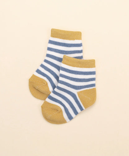Socks | Blue & Mustard