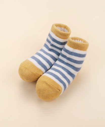 Socks | Blue & Mustard