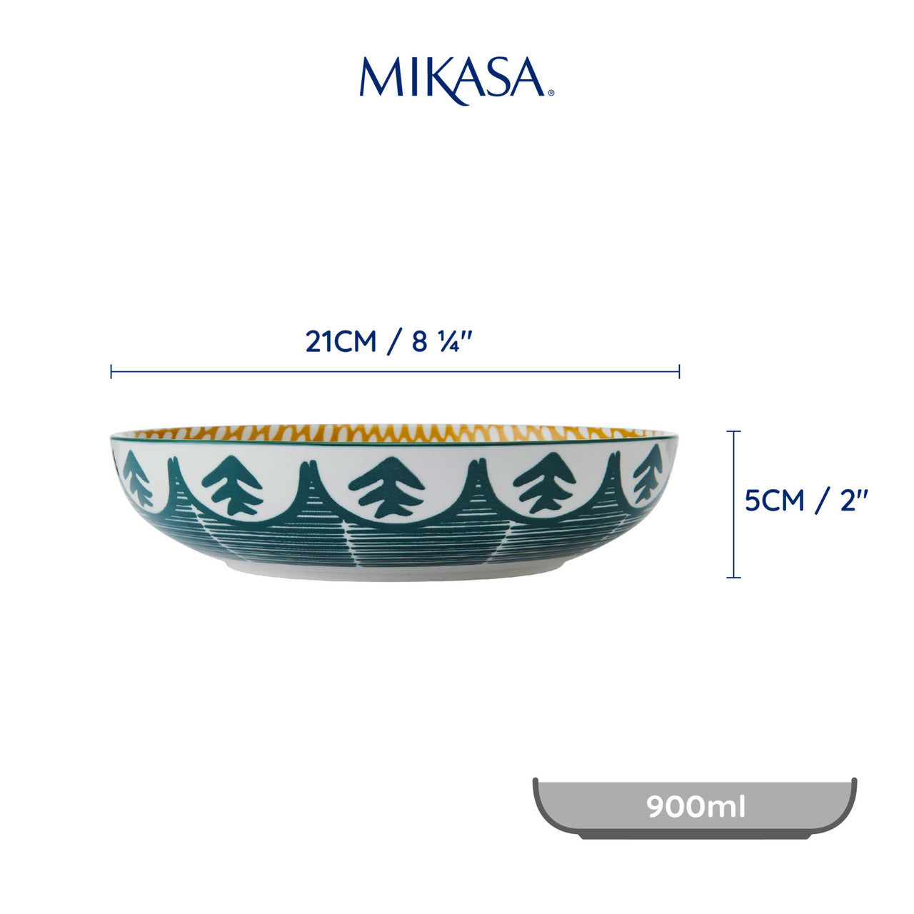 Mikasa Coupe Bowl | Green Leaf