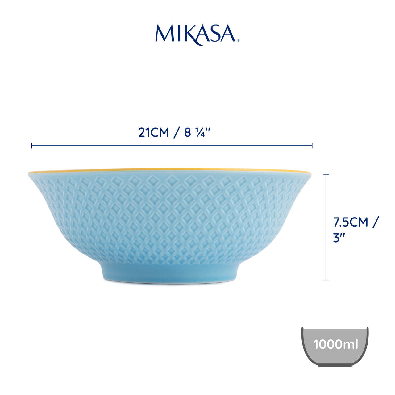 Mikasa Ramen Bowl | Blue Mosiac