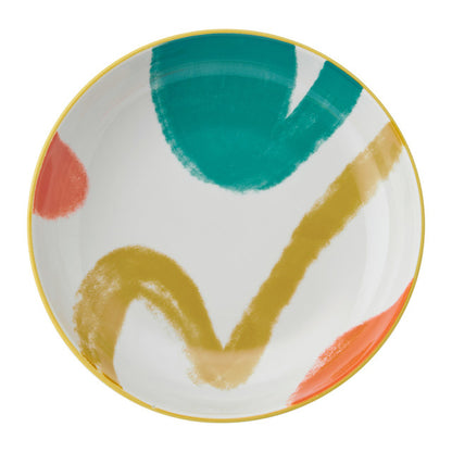 Mikasa Coupe Bowl | Yellow Abstract