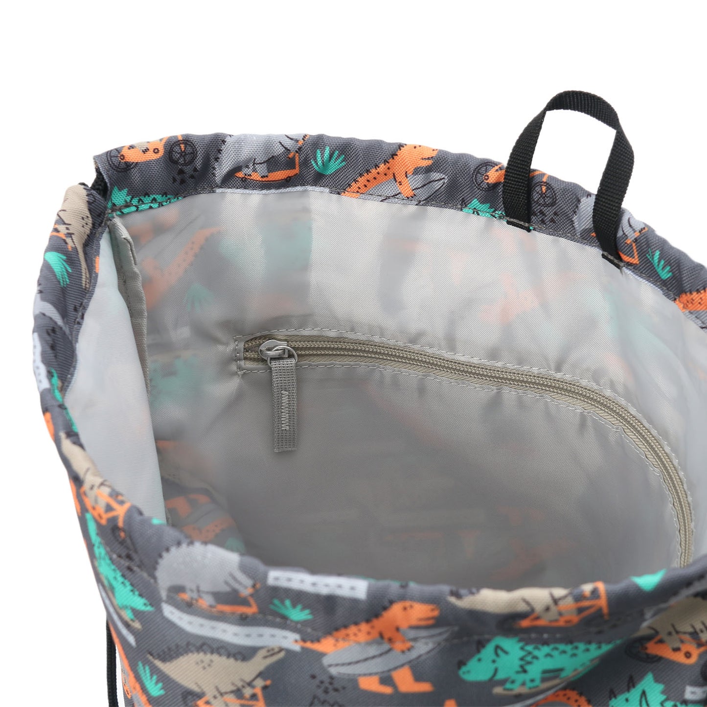Drawstring Bag Dino Skate Out & About