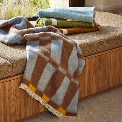 Freya Throw Blue & Brown
