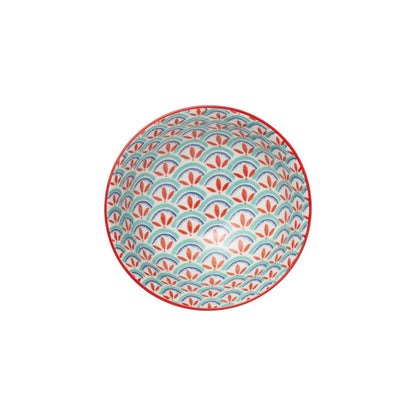 Mikasa Nibble Bowl | Green Blue Geometric
