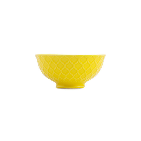 Mikasa Nibble Bowl | Yellow & Blue Geometric