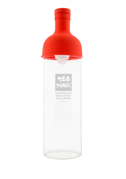 Glass Wine Tea Bottle | Red