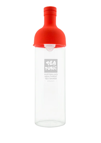 Glass Wine Tea Bottle | Red