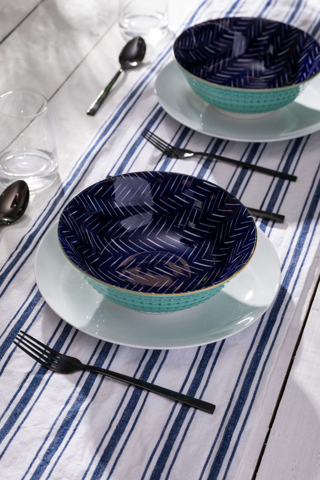 Mikasa Ramen Bowl | Indigo Chevron