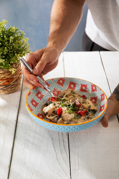 Mikasa Coupe Bowl | Blue Mosaic