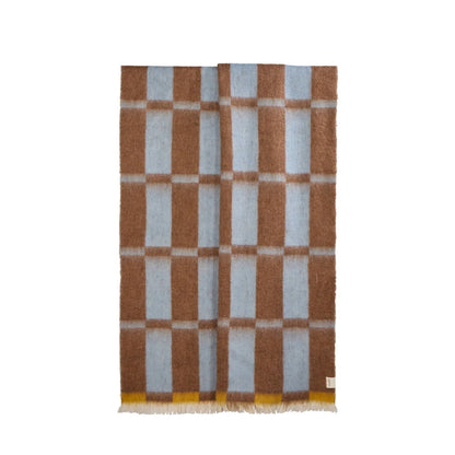 Freya Throw Blue & Brown