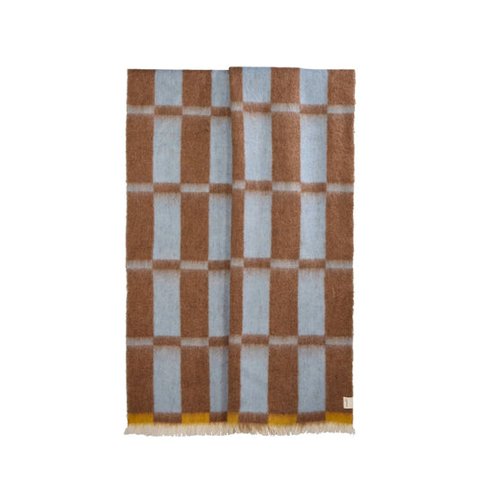 Freya Throw Blue & Brown