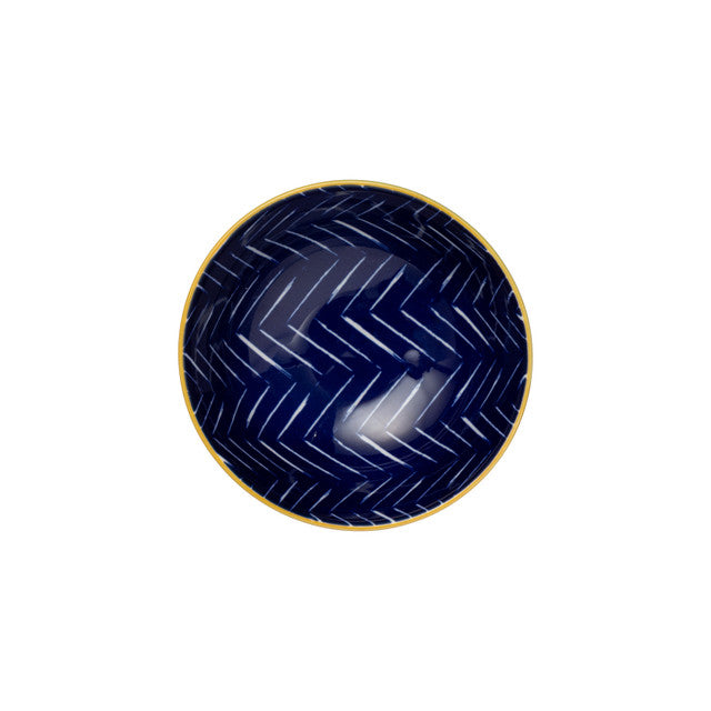 Mikasa Nibble Bowl | Indigo Chevron