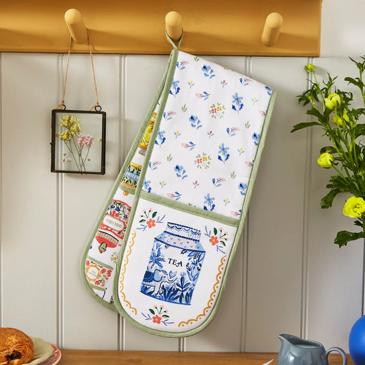 Tea Tins  Double Oven Glove