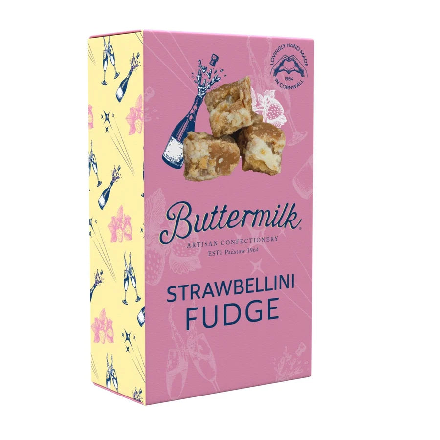 Buttermilk Strawberry Cocktail Fudge 100g