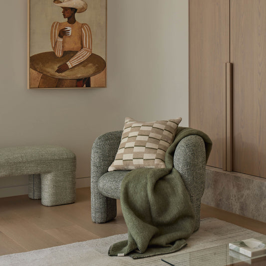 Avalon Stitch Throw Green