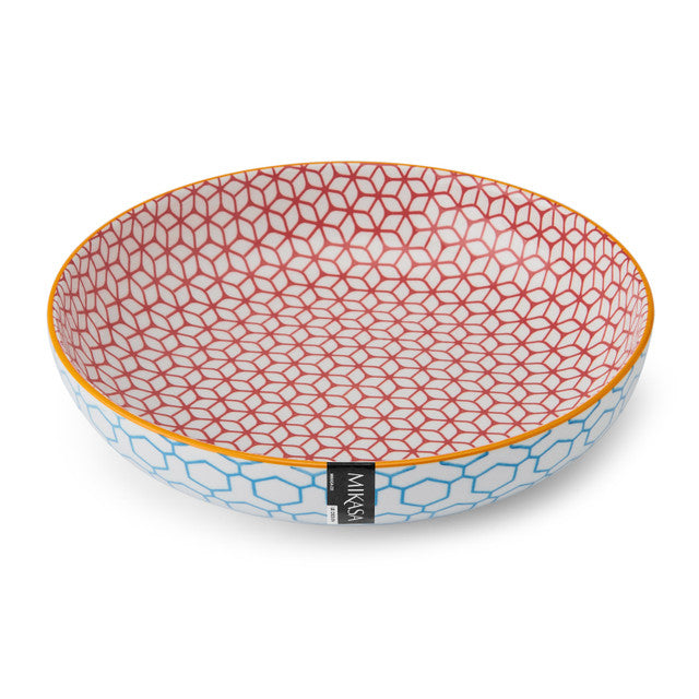 Mikasa Coupe Bowl | Geometric Blue