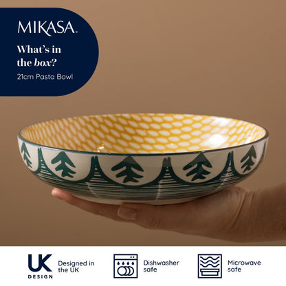 Mikasa Coupe Bowl | Green Leaf