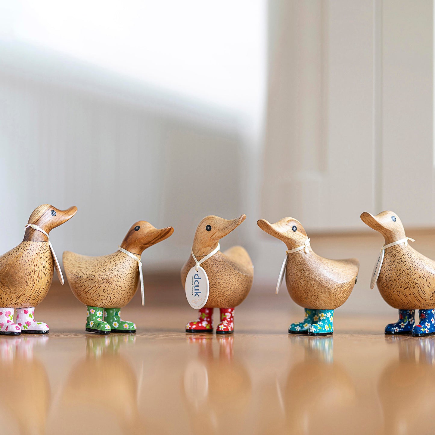 DCUK Natural Welly Ducky Flowers