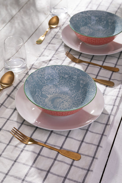 Mikasa Ramen Bowl | Grey Floral